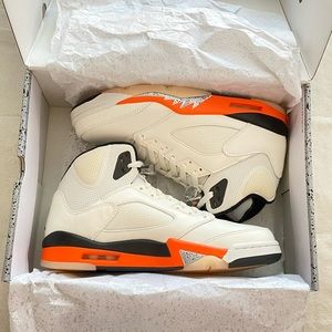 Air Jordan 5 Retro (Sail/Orange Blaze)